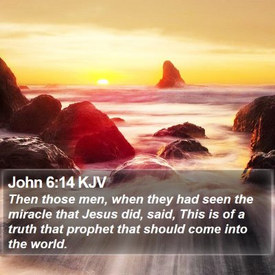 John 6:14 KJV Bible Verse Image