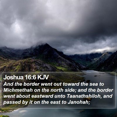 Joshua 16:6 KJV Bible Verse Image