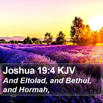 Joshua 19:4 KJV Bible Verse Image