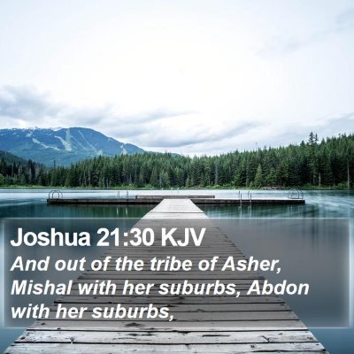 Joshua 21:30 KJV Bible Verse Image