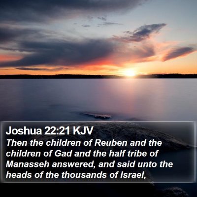 Joshua 22:21 KJV Bible Verse Image