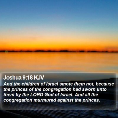 Joshua 9:18 KJV Bible Verse Image