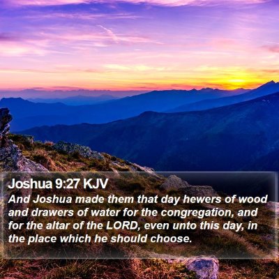 Joshua 9:27 KJV Bible Verse Image