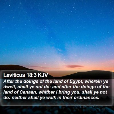Leviticus 18:3 KJV Bible Verse Image