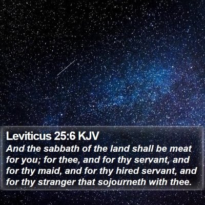 Leviticus 25:6 KJV Bible Verse Image