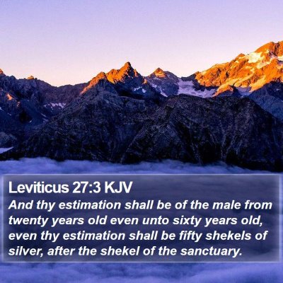 Leviticus 27:3 KJV Bible Verse Image