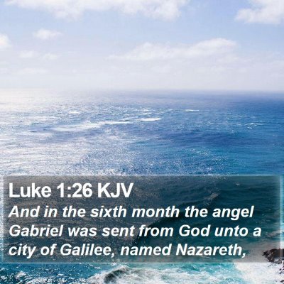 Luke 1:26 KJV Bible Verse Image