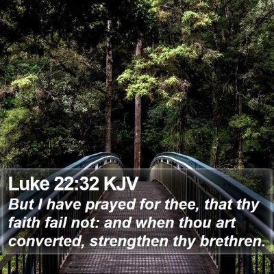 Luke 22:32 KJV Bible Verse Image