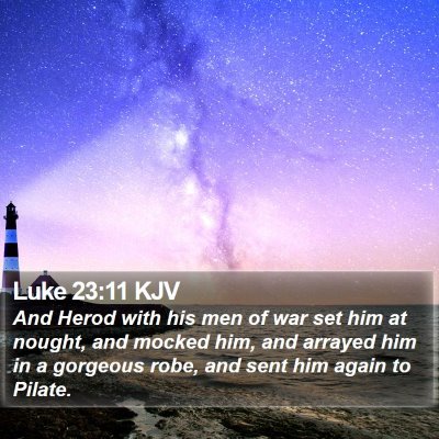 Luke 23:11 KJV Bible Verse Image