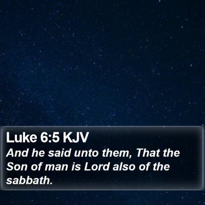 Luke 6:5 KJV Bible Verse Image