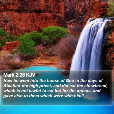 Mark 2:26 KJV Bible Verse Image