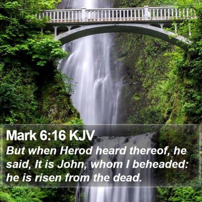 Mark 6:16 KJV Bible Verse Image