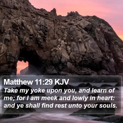 Matthew 11:29 KJV Bible Verse Image