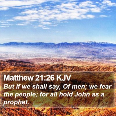 Matthew 21:26 KJV Bible Verse Image