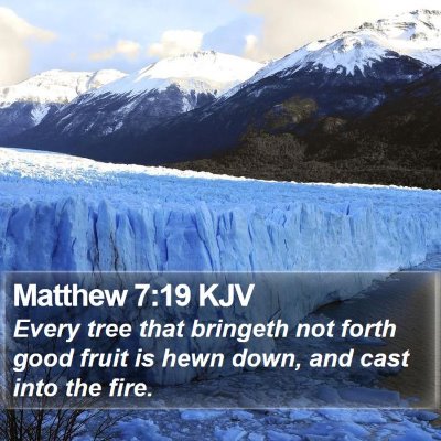 Matthew 7:19 KJV Bible Verse Image