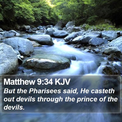 Matthew 9:34 KJV Bible Verse Image