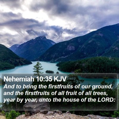 Nehemiah 10:35 KJV Bible Verse Image