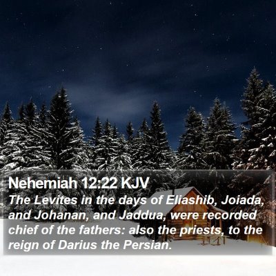 Nehemiah 12:22 KJV Bible Verse Image