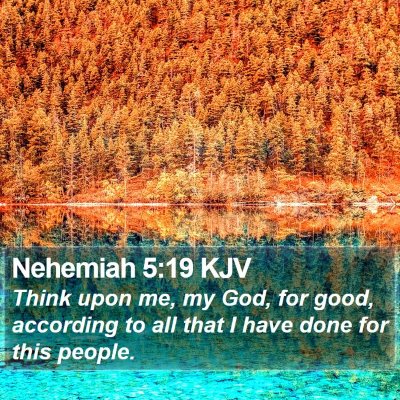 Nehemiah 5:19 KJV Bible Verse Image