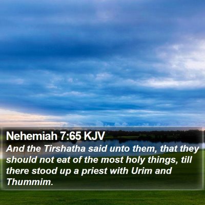 Nehemiah 7:65 KJV Bible Verse Image