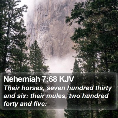 Nehemiah 7:68 KJV Bible Verse Image