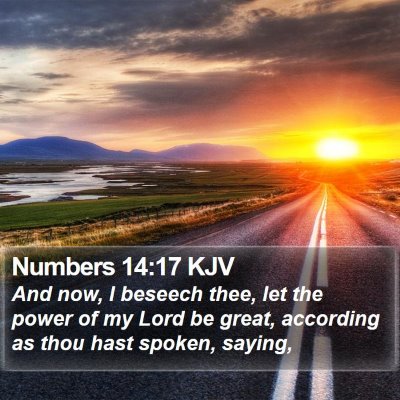 Numbers 14:17 KJV Bible Verse Image