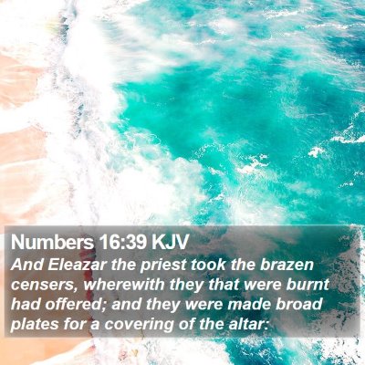 Numbers 16:39 KJV Bible Verse Image