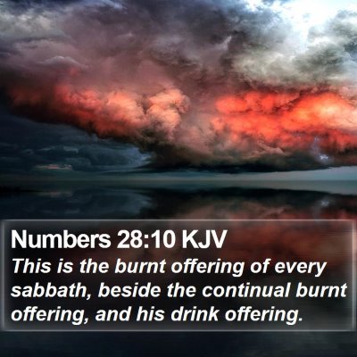 Numbers 28:10 KJV Bible Verse Image