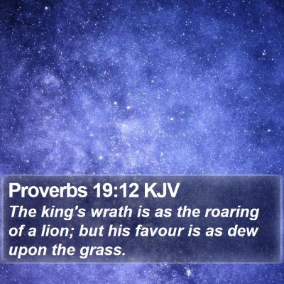 Proverbs 19:12 KJV Bible Verse Image