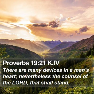 Proverbs 19:21 KJV Bible Verse Image