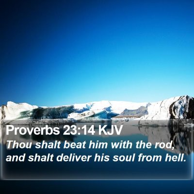 Proverbs 23:14 KJV Bible Verse Image