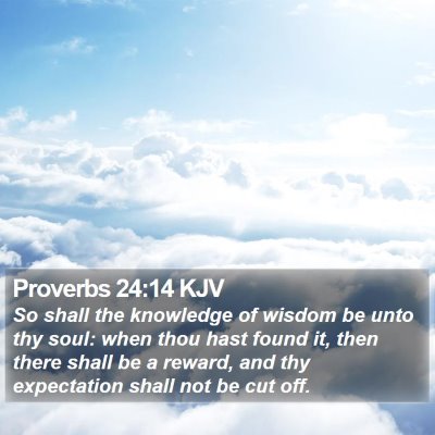 Proverbs 24:14 KJV Bible Verse Image