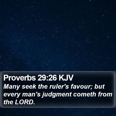 Proverbs 29:26 KJV Bible Verse Image
