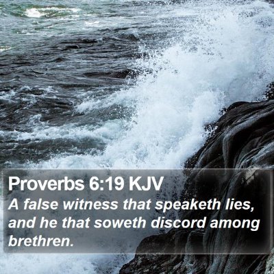 Proverbs 6:19 KJV Bible Verse Image