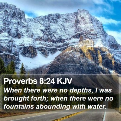 Proverbs 8:24 KJV Bible Verse Image