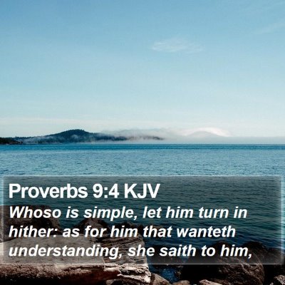 Proverbs 9:4 KJV Bible Verse Image