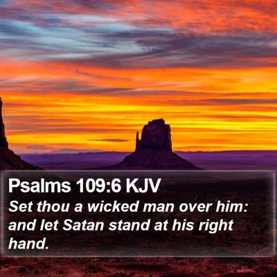 Psalms 109:6 KJV Bible Verse Image