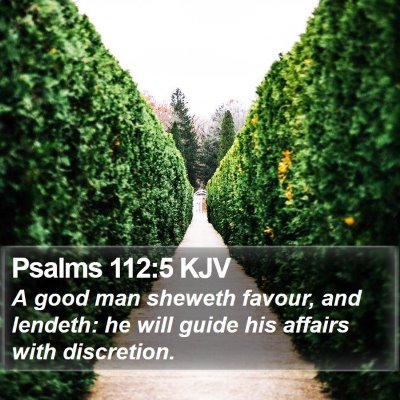 Psalms 112:5 KJV Bible Verse Image