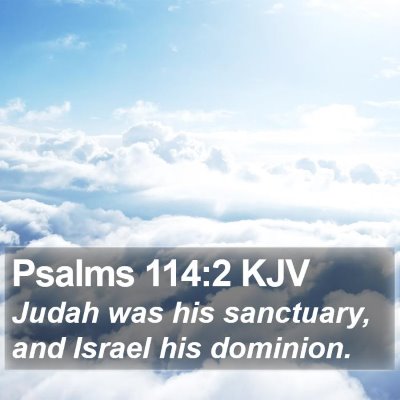 Psalms 114:2 KJV Bible Verse Image