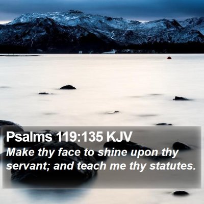 Psalms 119:135 KJV Bible Verse Image