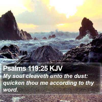 Psalms 119:25 KJV Bible Verse Image