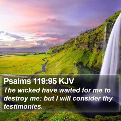 Psalms 119:95 KJV Bible Verse Image