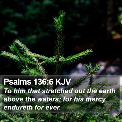 Psalms 136:6 KJV Bible Verse Image