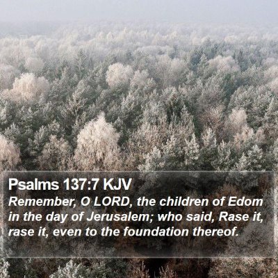 Psalms 137:7 KJV Bible Verse Image