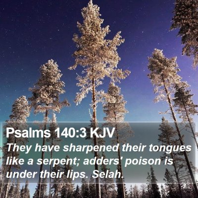 Psalms 140:3 KJV Bible Verse Image