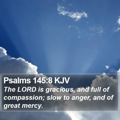 Psalms 145:8 KJV Bible Verse Image
