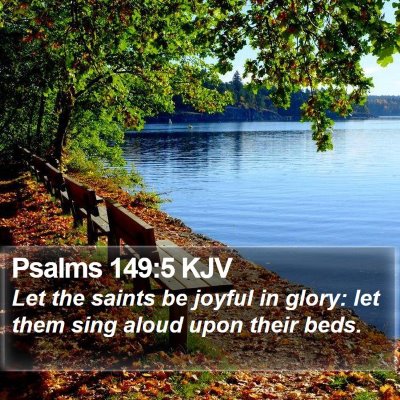 Psalms 149:5 KJV Bible Verse Image