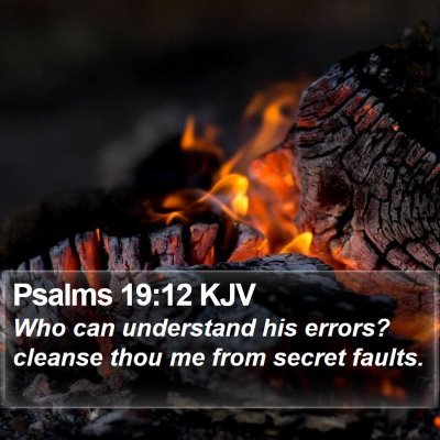 Psalms 19:12 KJV Bible Verse Image