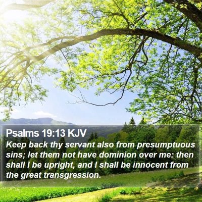 Psalms 19:13 KJV Bible Verse Image