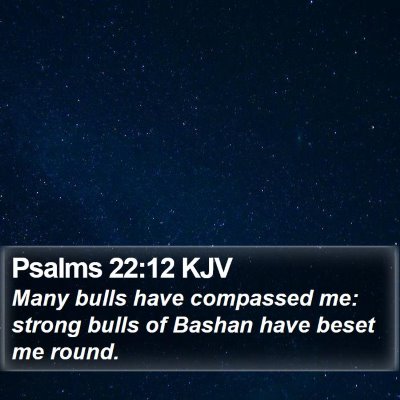 Psalms 22:12 KJV Bible Verse Image